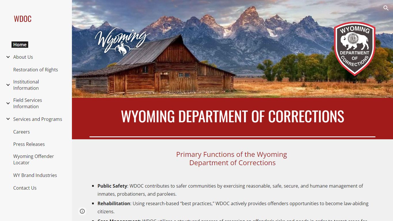 WDOC - Wyoming Department of Corrections